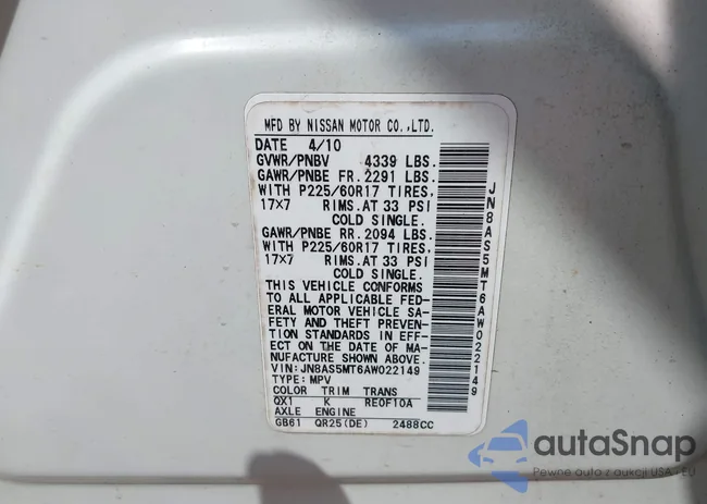 JN8AS5MT6AW022149: 42409371