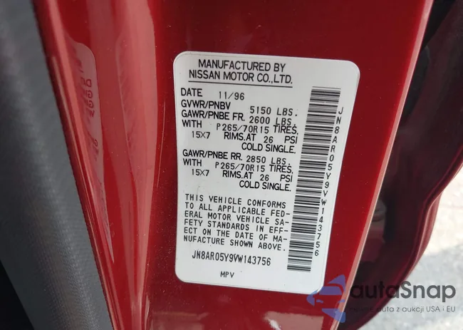 JN8AR05Y9VW143756: 42409397