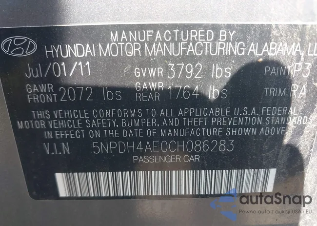 5NPDH4AE0CH086283: 42409404