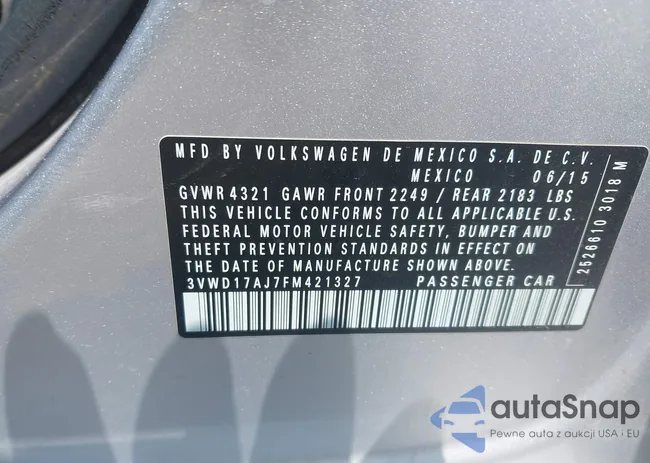 3VWD17AJ7FM421327: 42409413