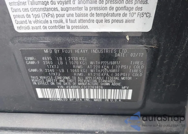 4S4BRDLC3C2263826: 42408483