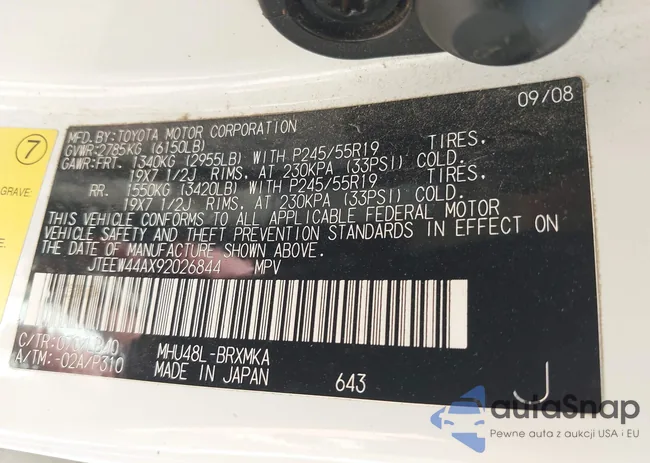 JTEEW44AX92026844: 42408766