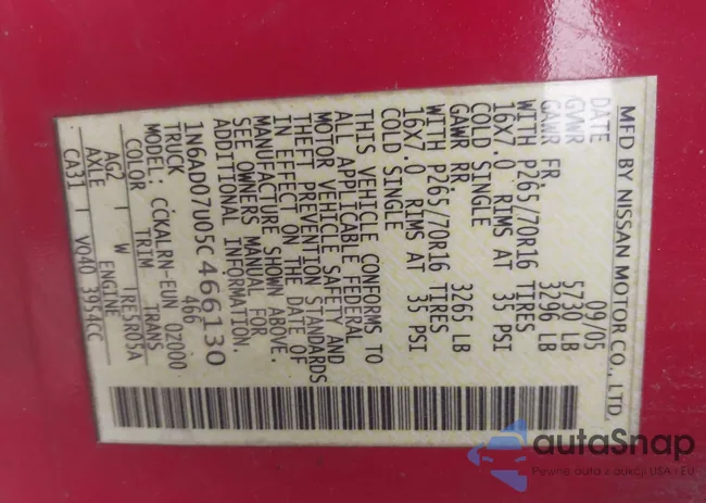 1N6AD07U05C466130: 42408806