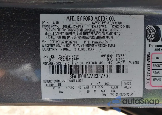 3FAHP0HA7AR387701: 42408856