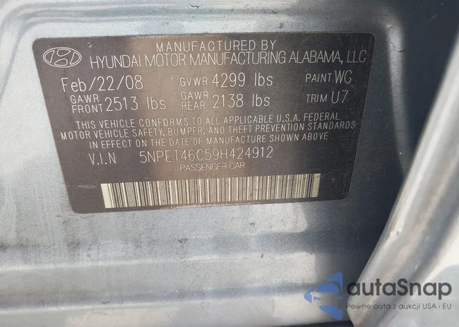 5NPET46C59H424912: 42410005