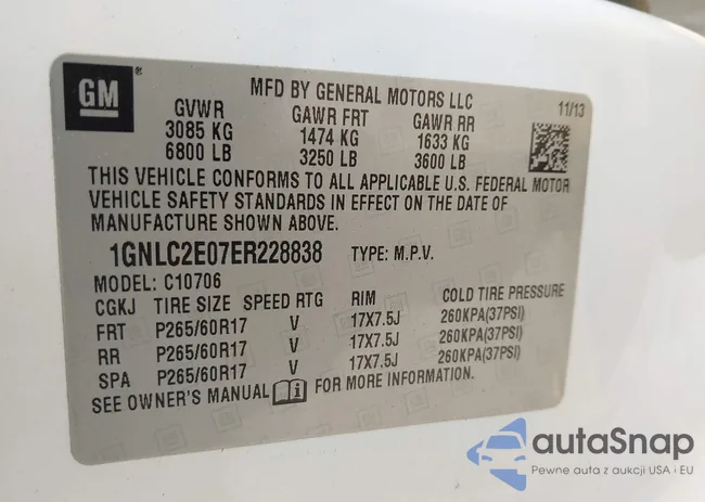 1GNLC2E07ER228838: 42410417