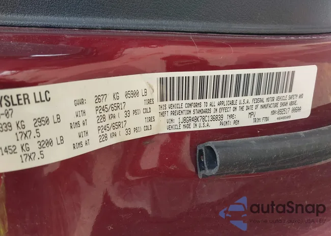 1J8GR48K78C136839: 42410446