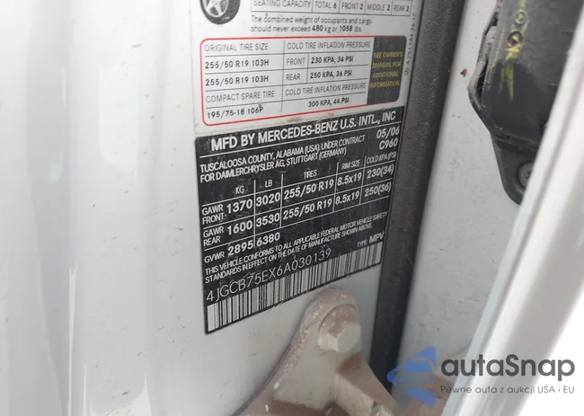 4JGCB75EX6A030139: 42410450