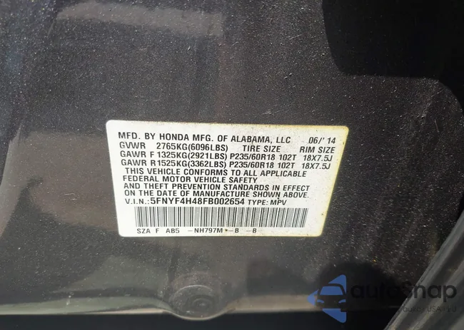 5FNYF4H48FB002654: 42409467