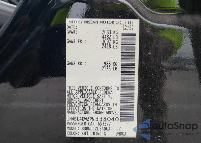 1N4BL4EW2PN338040: 42409532