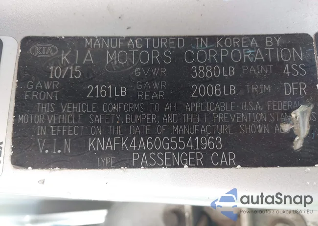 KNAFK4A60G5541963: 42409623