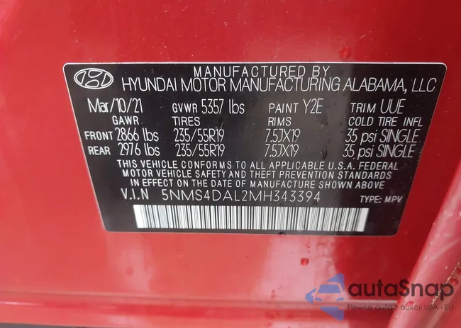 5NMS4DAL2MH343394: 42409635