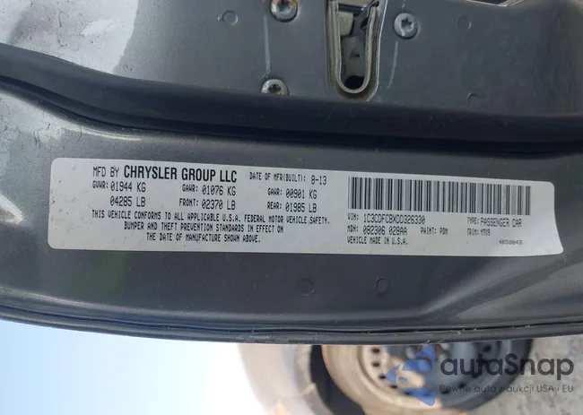 1C3CDFCBXDD326330: 42409678