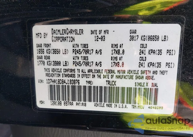 1D7HA18D84J183876: 42410915