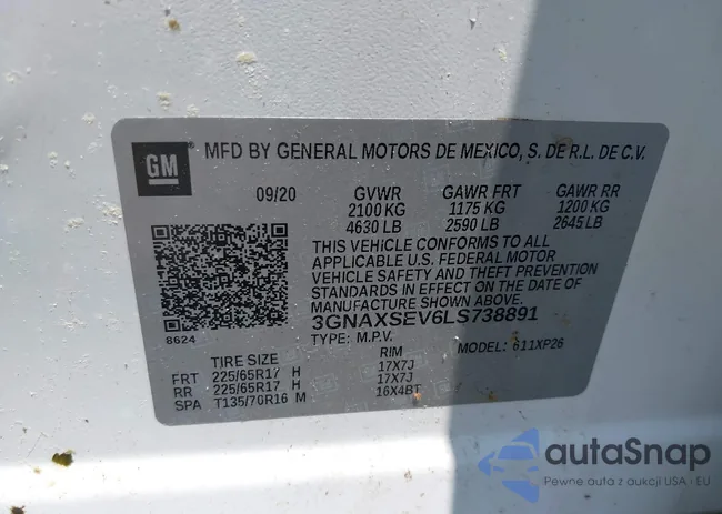 3GNAXSEV6LS738891: 42410953