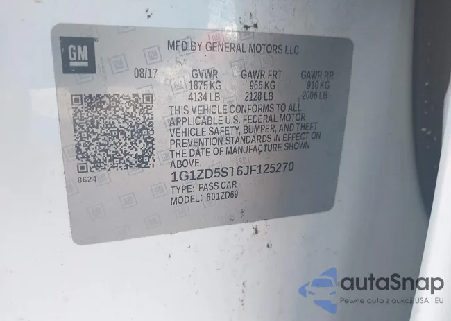 1G1ZD5ST6JF125270: 42410993