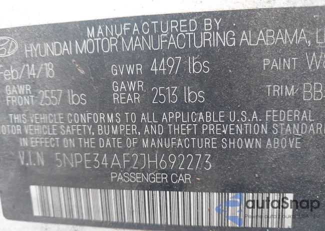 5NPE34AF2JH692273: 42411194