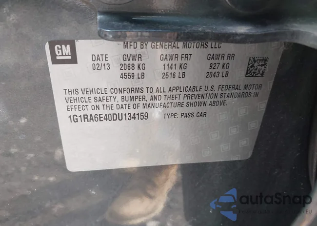 1G1RA6E40DU134159: 42410719