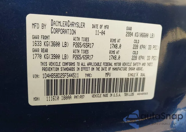 1D4HB58D25F544511: 42411873