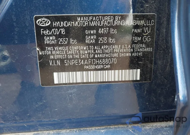 5NPE34AF1JH688070: 42411959