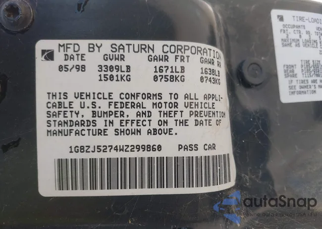 1G8ZJ5274WZ299860: 42412043