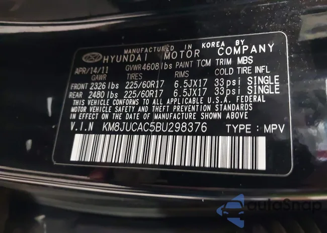 KM8JUCAC5BU298376: 42412114