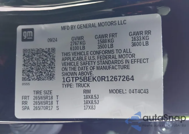 1GTP5BEK0R1267264: 42412324