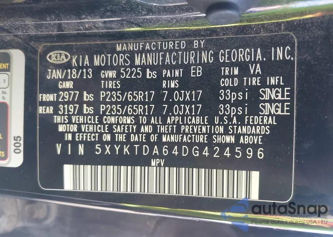 5XYKTDA64DG424596: 42411554