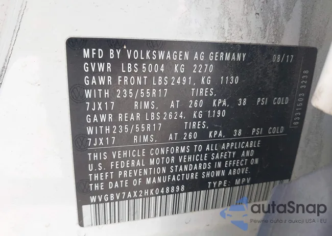 WVGBV7AX2HK048898: 42411760