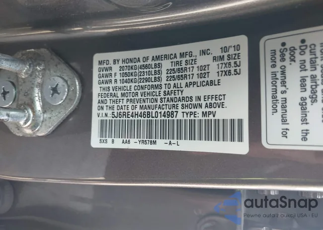 5J6RE4H46BL014987: 42411782