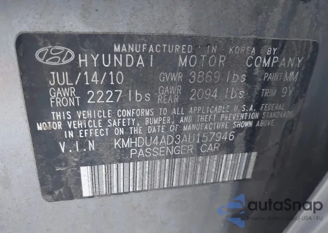 KMHDU4AD3AU157946: 42411841