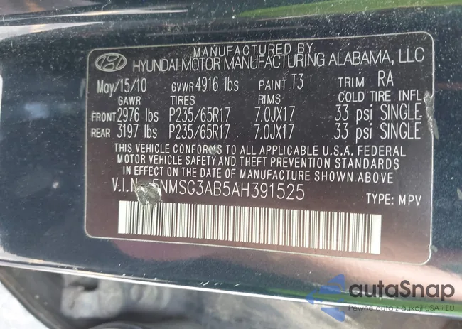 5NMSG3AB5AH391525: 42413037