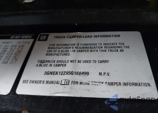 3GNEK12Z95G160499: 42413134