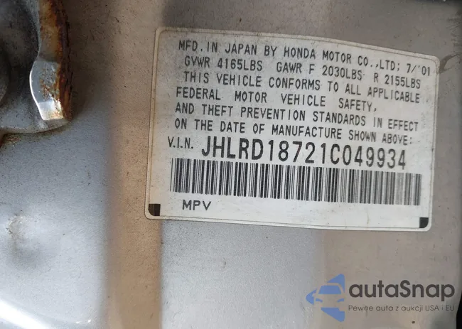 JHLRD18721C049934: 42413298