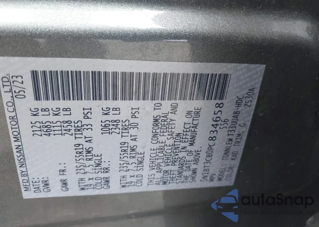 5N1BT3CB0PC834658: 42413346