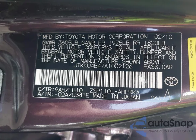 JTKKU4B47A1002126: 42413388