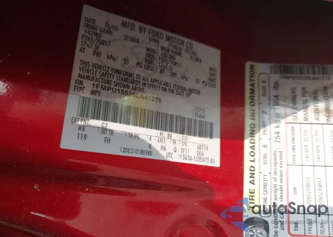 1FMPU15526LA41276: 42412502