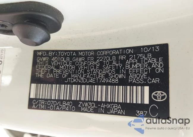 JTDKN3DU4E1749488: 42412575