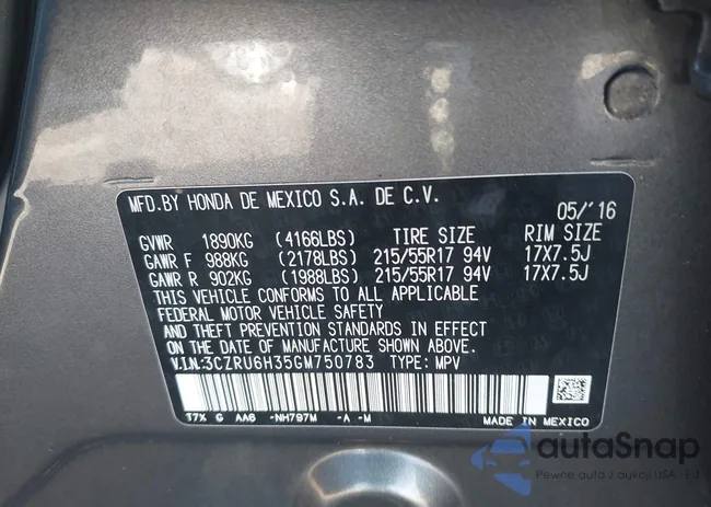 3CZRU6H35GM750783: 42412599