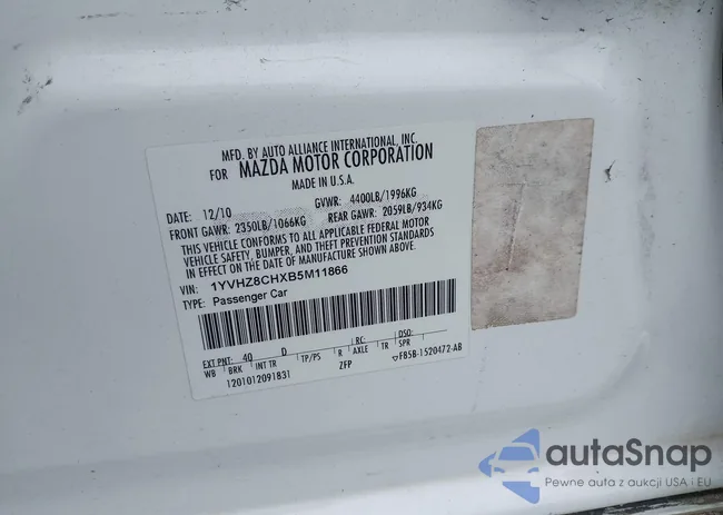 1YVHZ8CHXB5M11866: 42412635