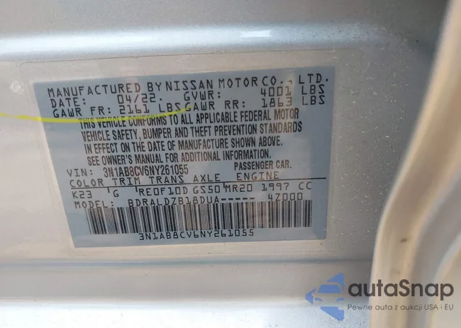 3N1AB8CV6NY261055: 42412689