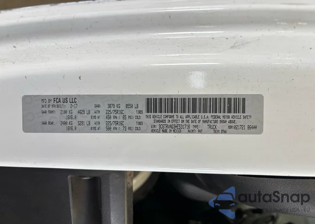 3C6TRVAG3HE531716: 42412807