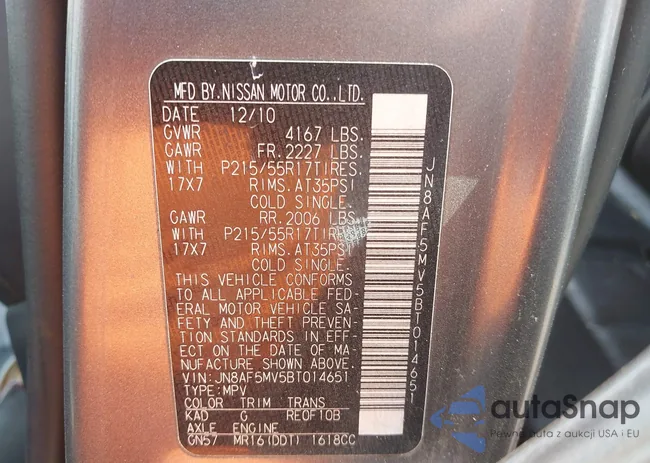 JN8AF5MV5BT014651: 42412827