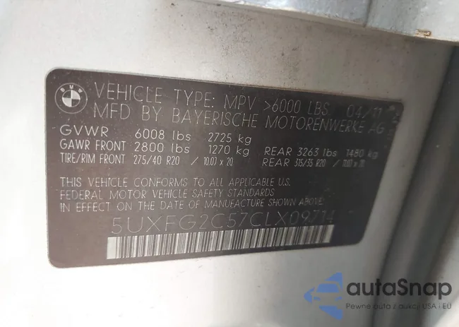 5UXFG2C57CLX09714: 42413875