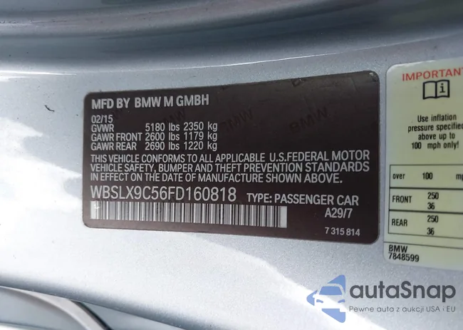 WBSLX9C56FD160818: 42413888