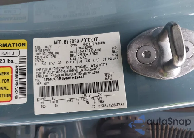 3FMCR9B69MRA92445: 42413913