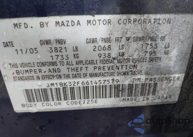 JM1BK32F661457579: 42414118