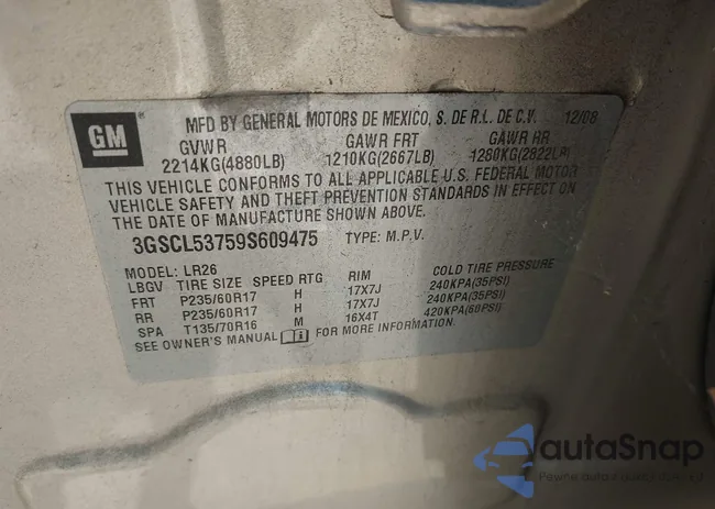 3GSCL53759S609475: 42414171