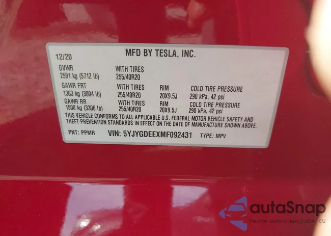 5YJYGDEEXMF092431: 42414418