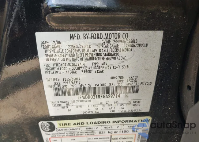 1FMDK02187GA29714: 42413584